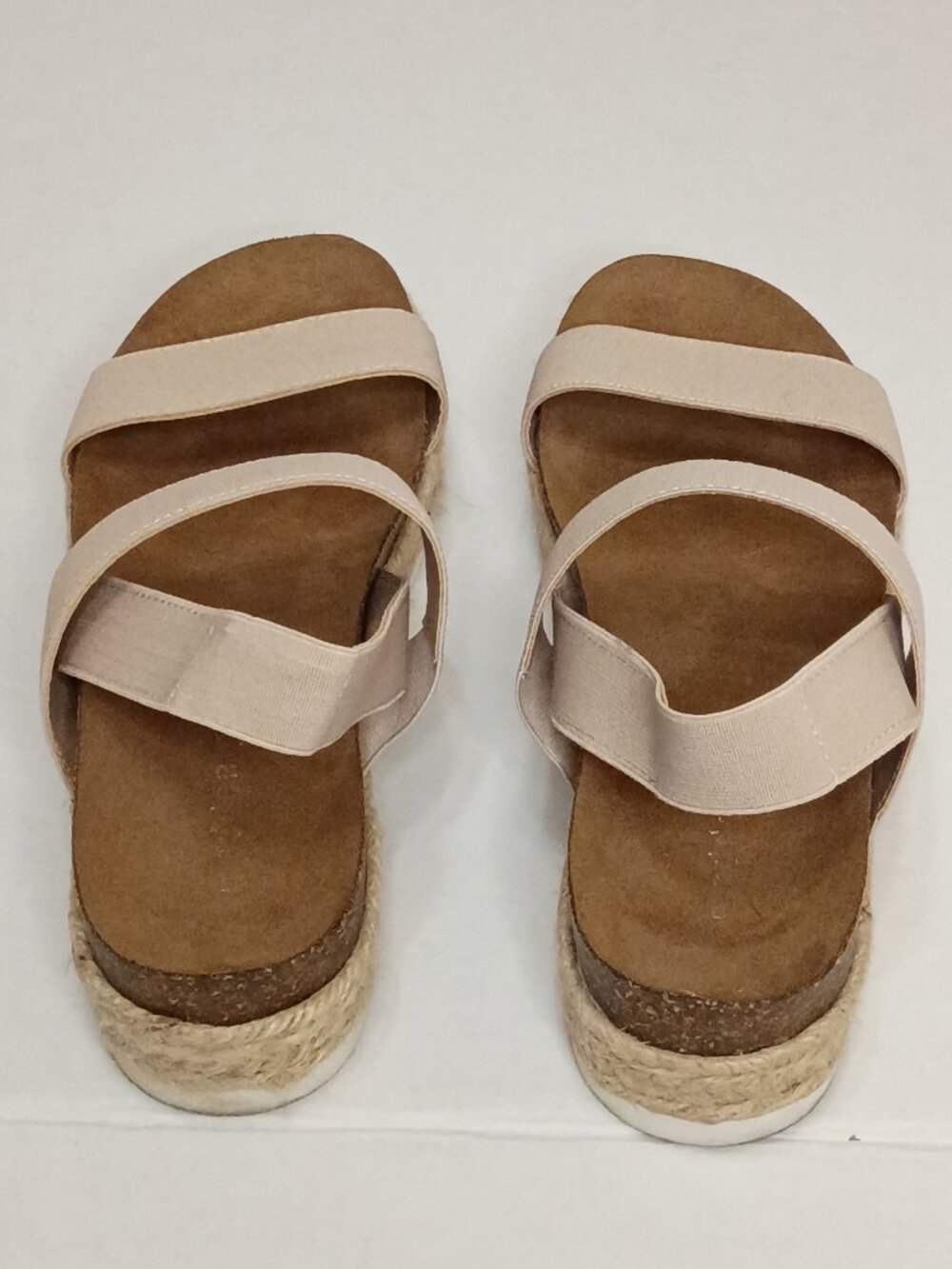 Madden Girl Cybell Nude Espadrille Platform Sandals Women's Size 7.5M - Picture 4 of 8